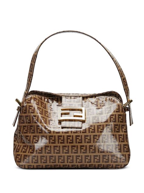 fendi double flap|Fendi brown baguette bag.